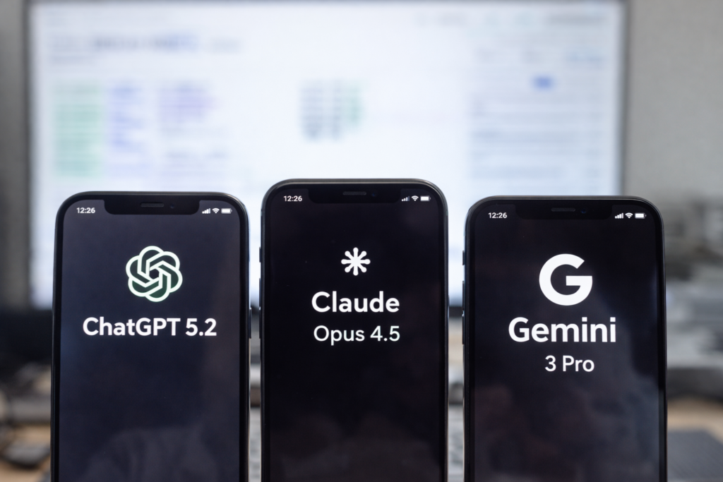 KI-Ranking: ChatGPT, Claude, Gemini