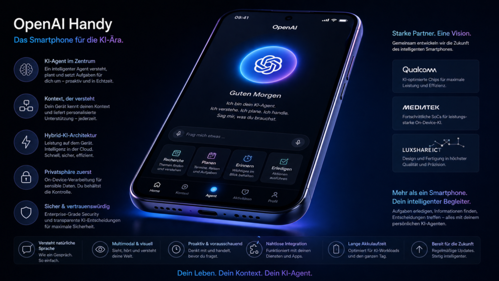 OpenAI plant ein eigenes Smarthphone ab 2027