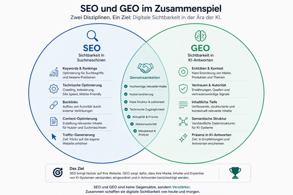 GEO & SEO Zusammenspiel