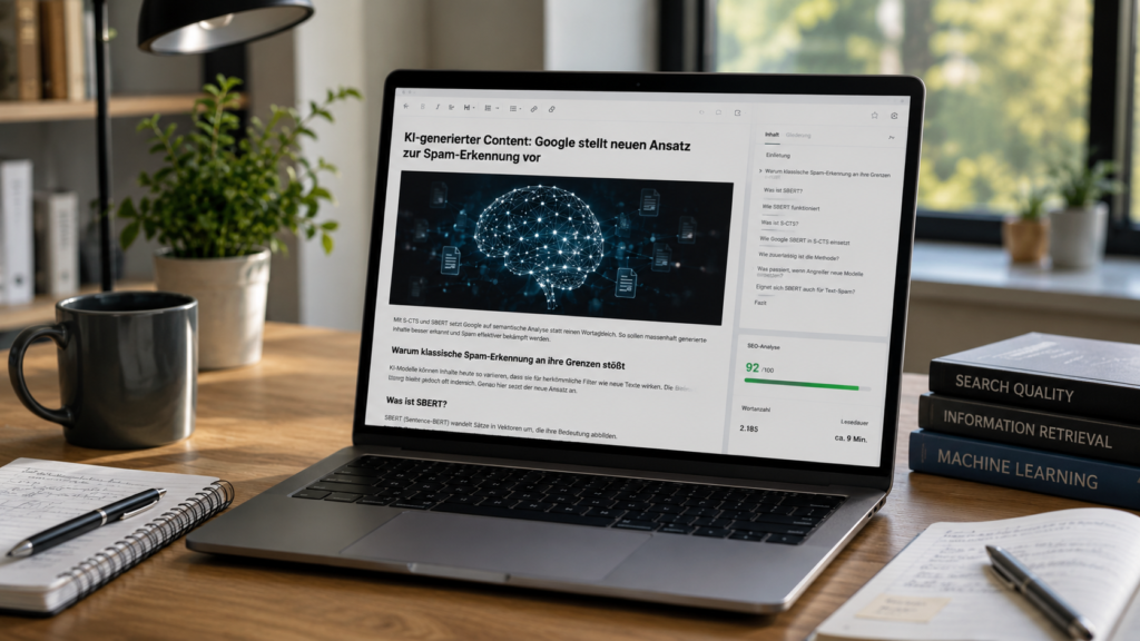 Mit SBERT und S-CTS erkennt Google zukünftig KI-Spam