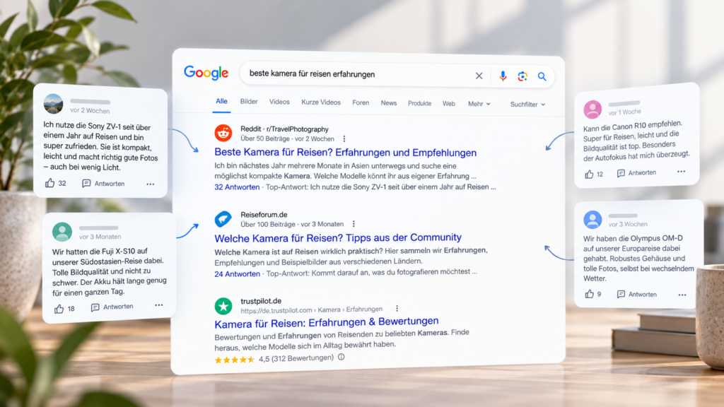Google Suchergebnisse UGC Fresh Data Program