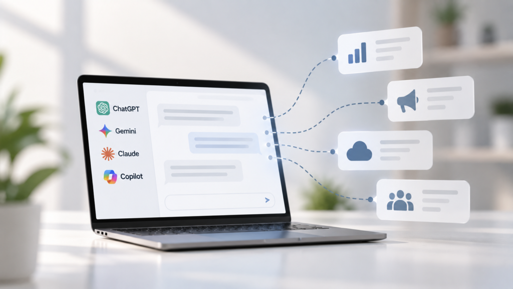KI-Chatdaten im digitalen Netzwerken