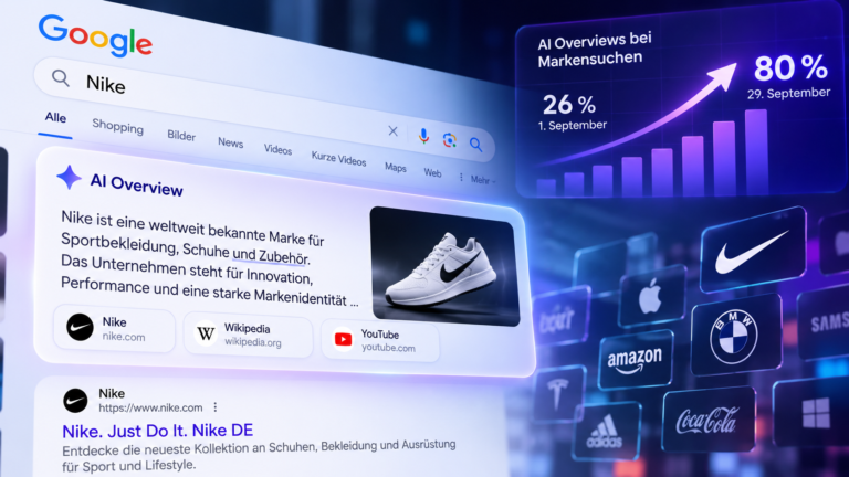 Google AI Overviews erobern die Markensuche: Was das für SEO, Reichweite und Klicks bedeutet